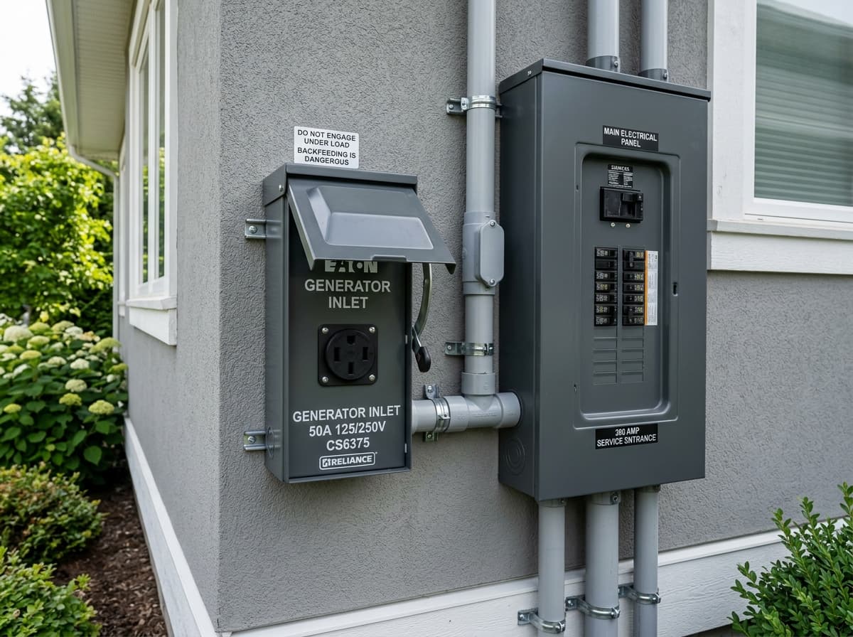Generator, Inlet & Transfer Switch Installation