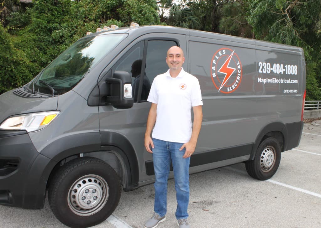 Naples Electrical Service Van and Owner